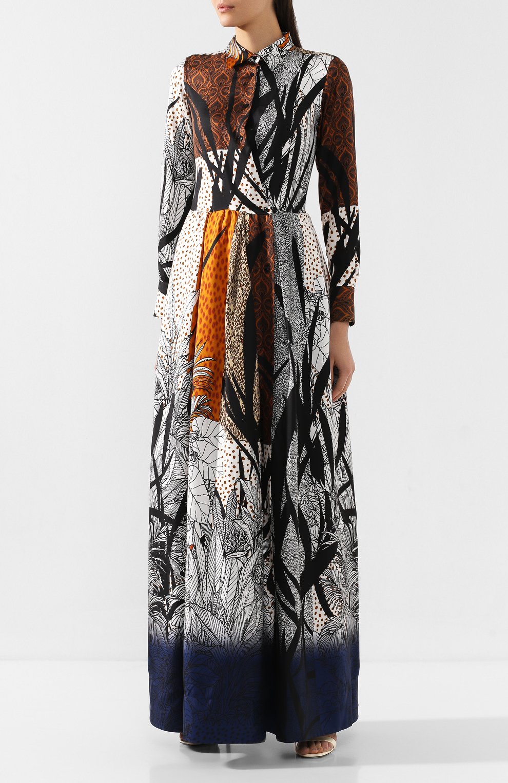 Шелковое платье SARA ROKA, арт. ELENATL0NG/FW19-32, фото 3