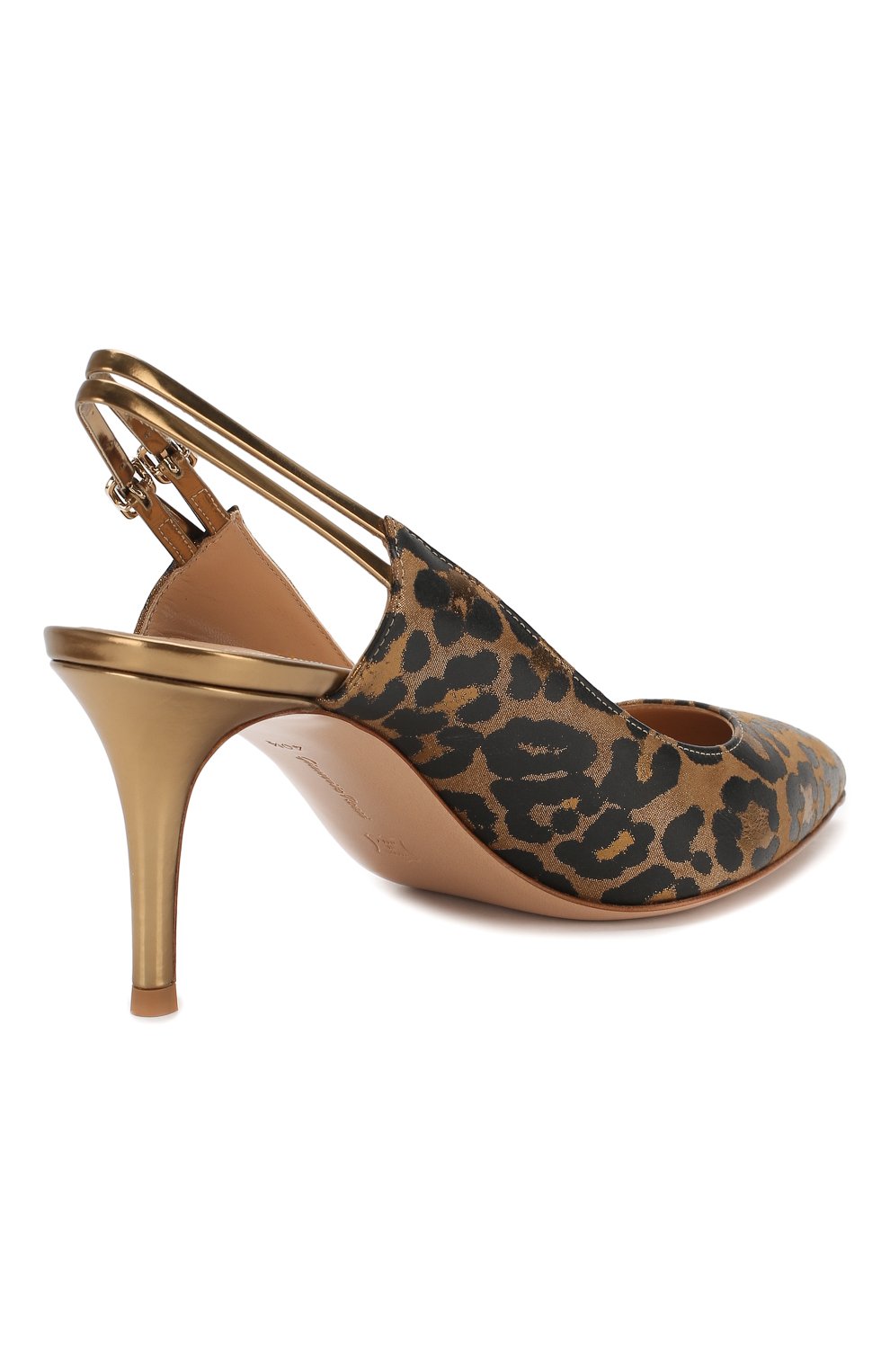 Кожаные туфли GIANVITO ROSSI леопардового цвета по цене 104500 руб., арт. G95153.70RIC.CDMGLPM, фото 4 Кожаные туфли GIANVITO ROSSI, арт. G95153.70RIC.CDMGLPM, фото 4