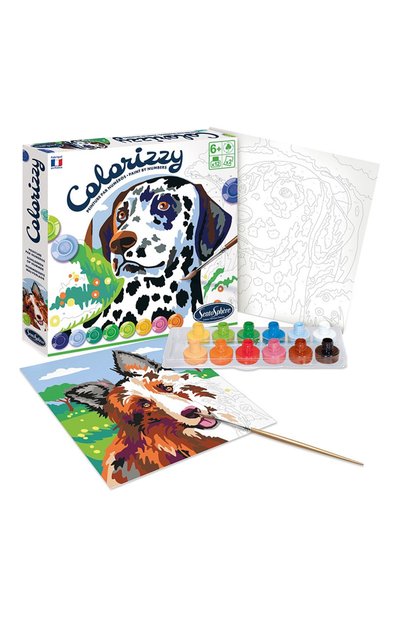 Раскраска по номерам собаки SENTOSPHERE, арт. 4510, фото 1