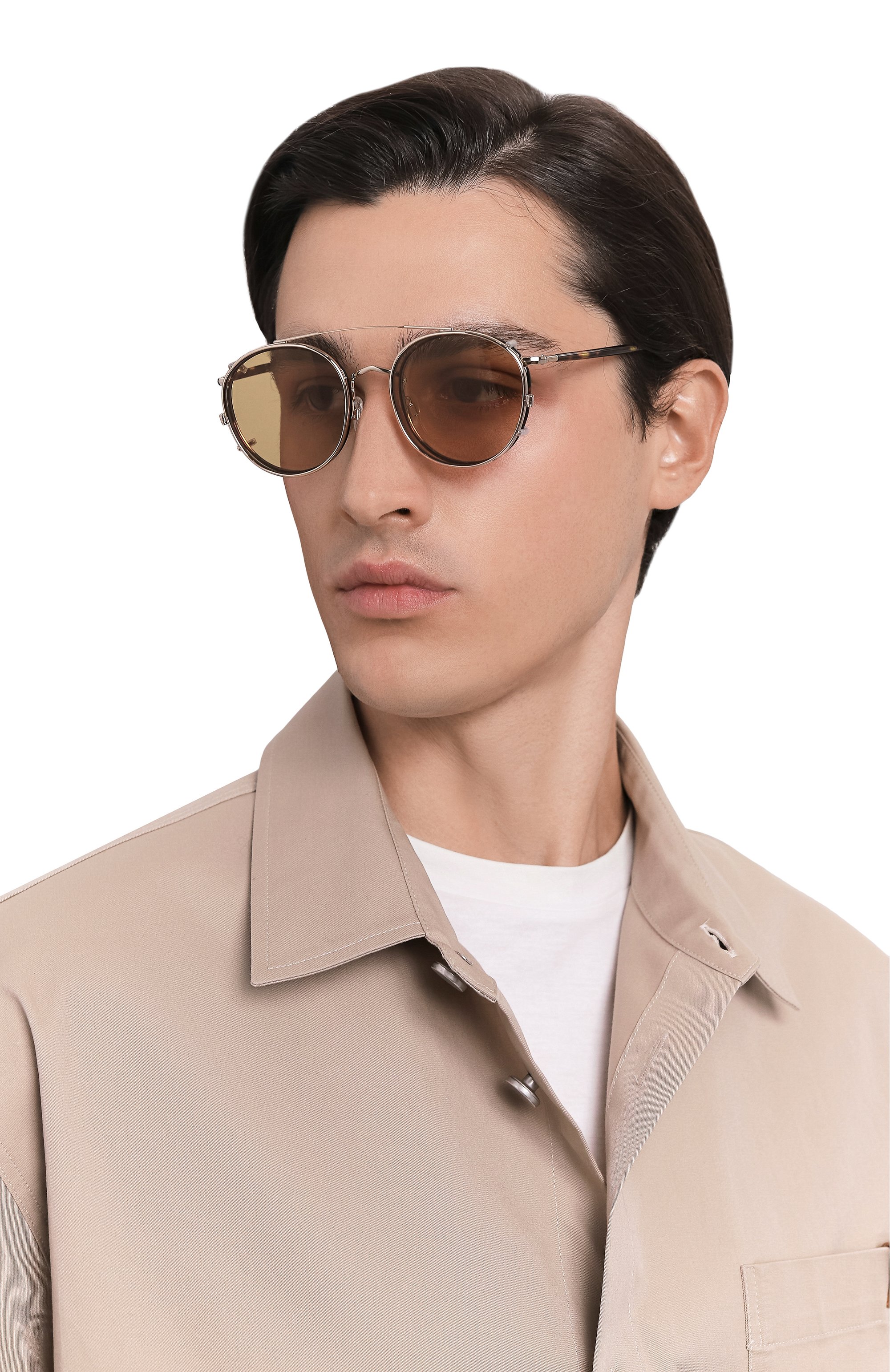 Оправа с клипоном MOSCOT, арт. ZEV T0RT0ISE/G0LD/AMBER CLIP, фото 2