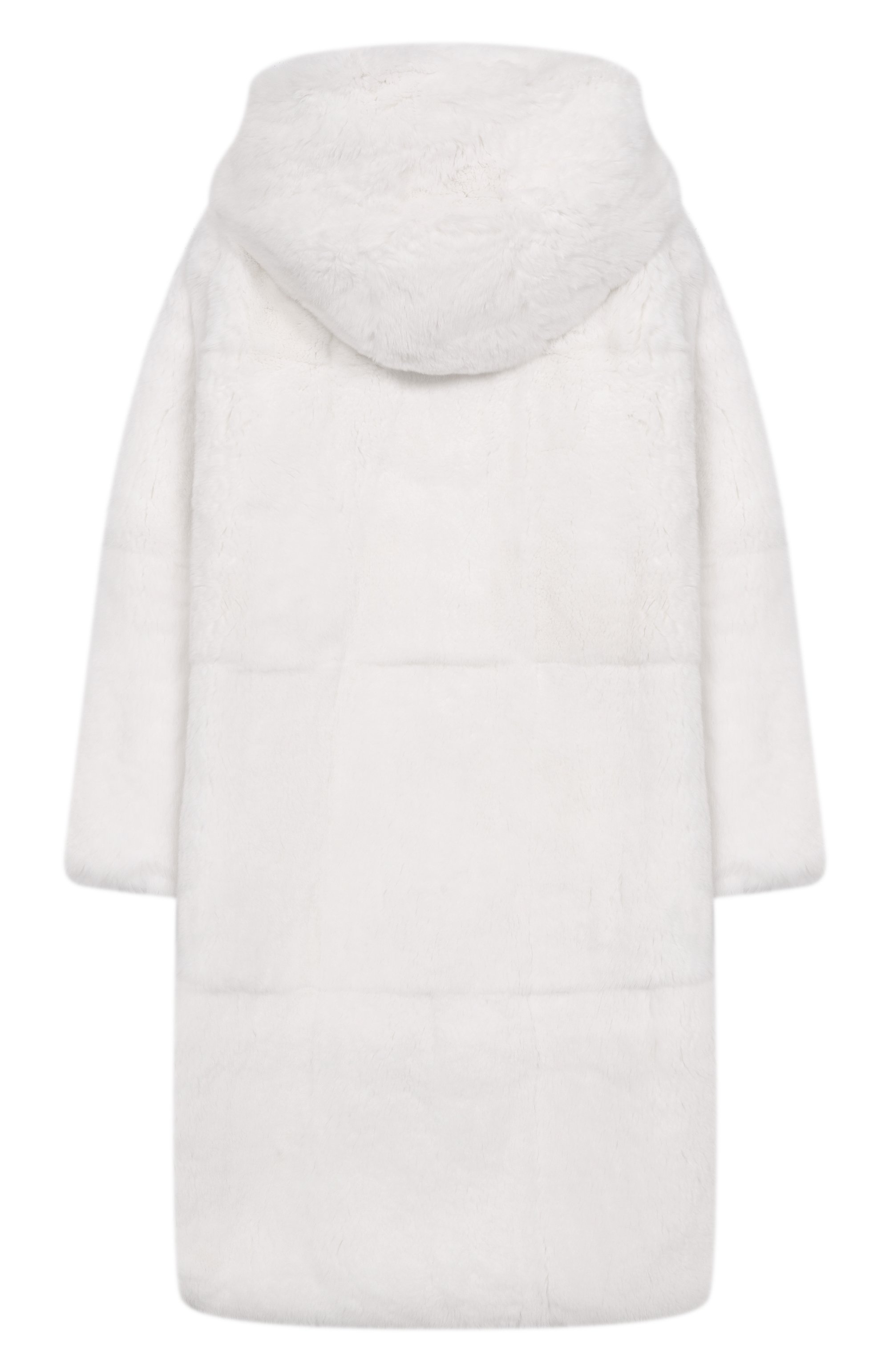 Шуба из кролика YVES SALOMON ENFANT белого цвета по цене 137000 руб., арт. 21WEM302XXREXX/8-10, фото 2 Шуба из кролика YVES SALOMON ENFANT, арт. 21WEM302XXREXX/8-10, фото 2