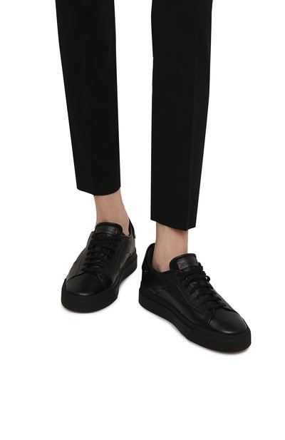 Кожаные кеды SANTONI, арт. WBGT60934NE0RNHLN01, фото 3