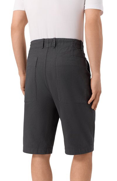 Шорты из хлопка и льна TRANSIT, арт. CFUTRZE142, фото 4