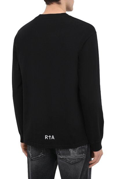 Хлопковый лонгслив RTA, арт. MF094-49BLK1, фото 4