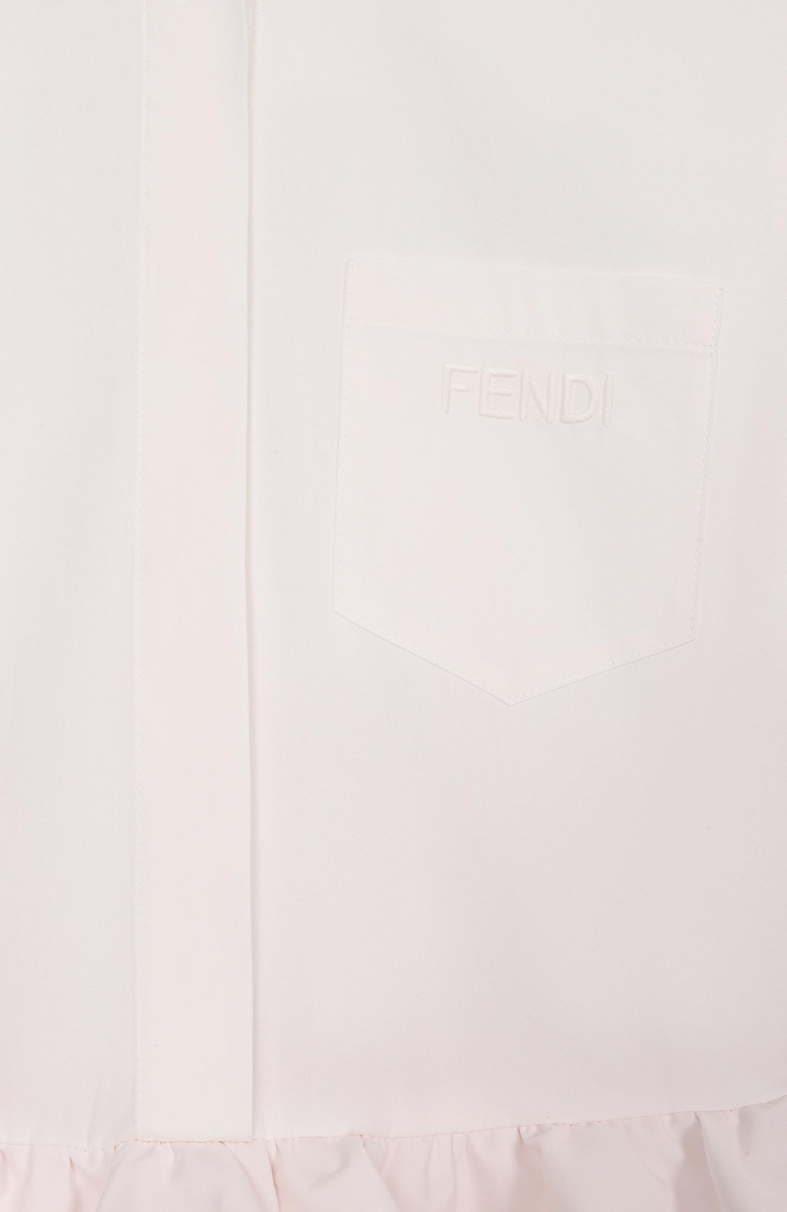 Хлопковое платье FENDI розового цвета по цене 66000 руб., арт. JFB893/AS64/3A-6A, фото 3 Хлопковое платье FENDI, арт. JFB893/AS64/3A-6A, фото 3