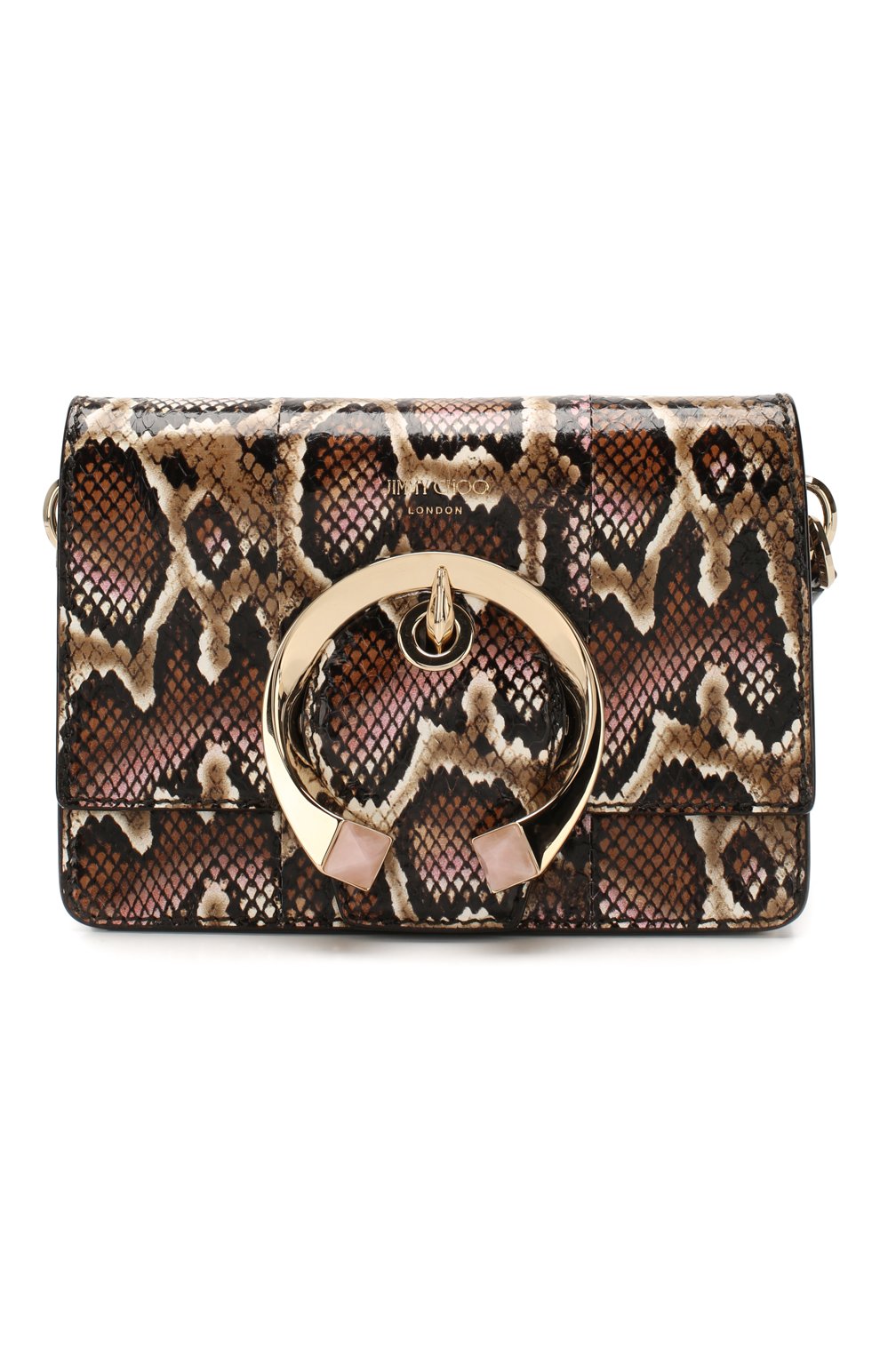 Сумка madeline JIMMY CHOO коричневого цвета по цене 196500 руб., арт. MADELINE SH0ULDER/S/YTG, фото 1 Сумка madeline JIMMY CHOO, арт. MADELINE SH0ULDER/S/YTG, фото 1