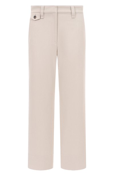 Женские брюки из хлопка и шерсти BRUNELLO CUCINELLI, арт. MP142P9036