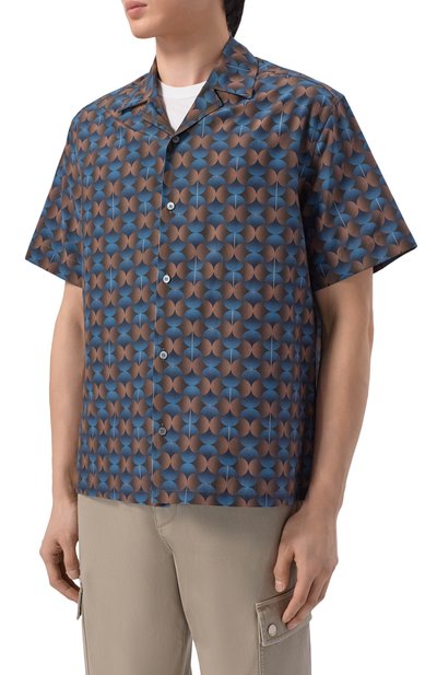 Рубашка из хлопка и шелка ZILLI, арт. ZSSH8BM0107I2128F, фото 3