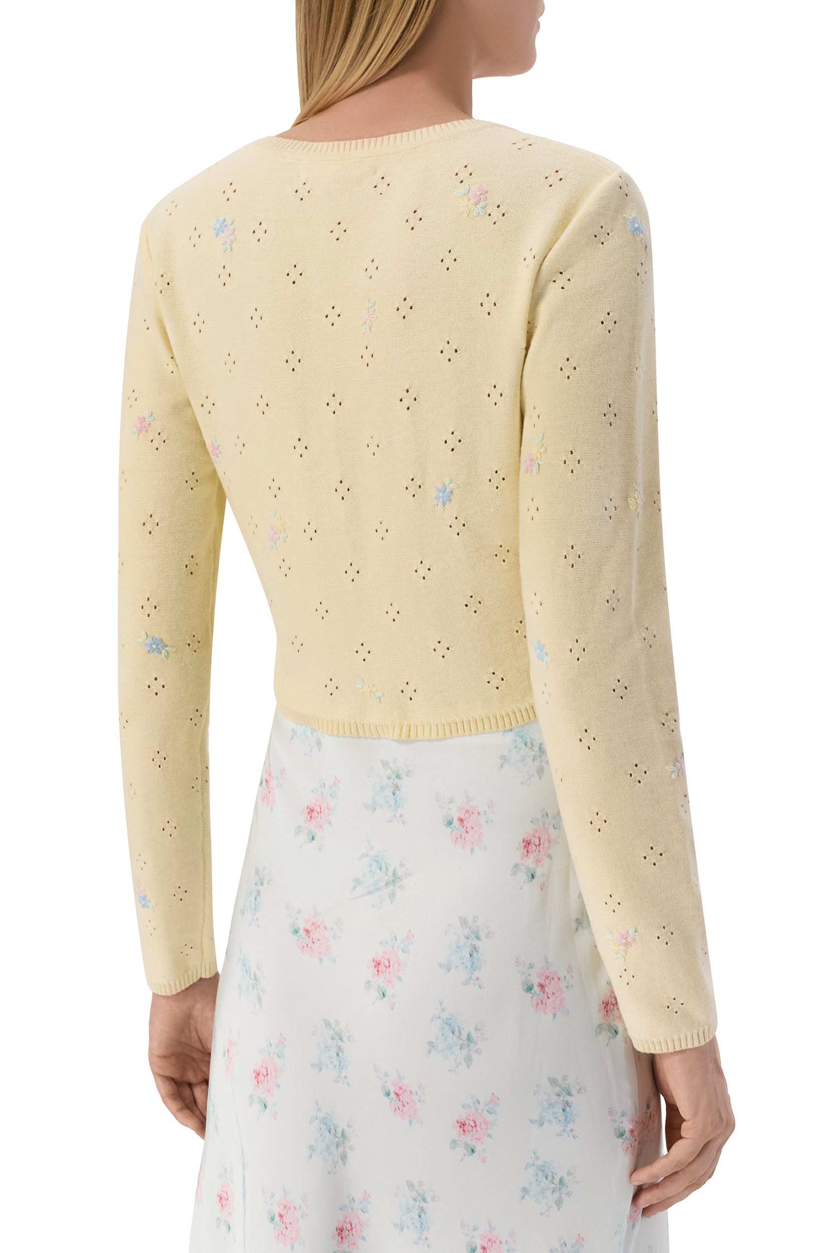 Кардиган из хлопка и кашемира LOVE SHACK FANCY, арт. K2282/3415, фото 4