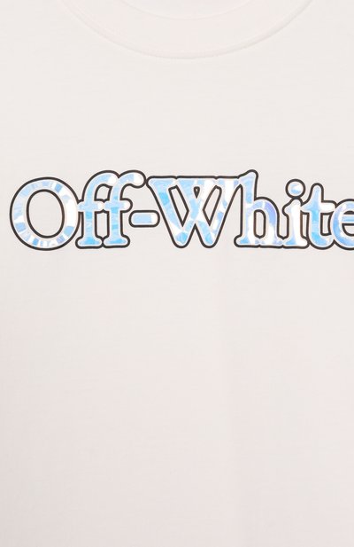 Хлопковая футболка OFF-WHITE, арт. 0GAA001S25JER001/4-12, фото 3