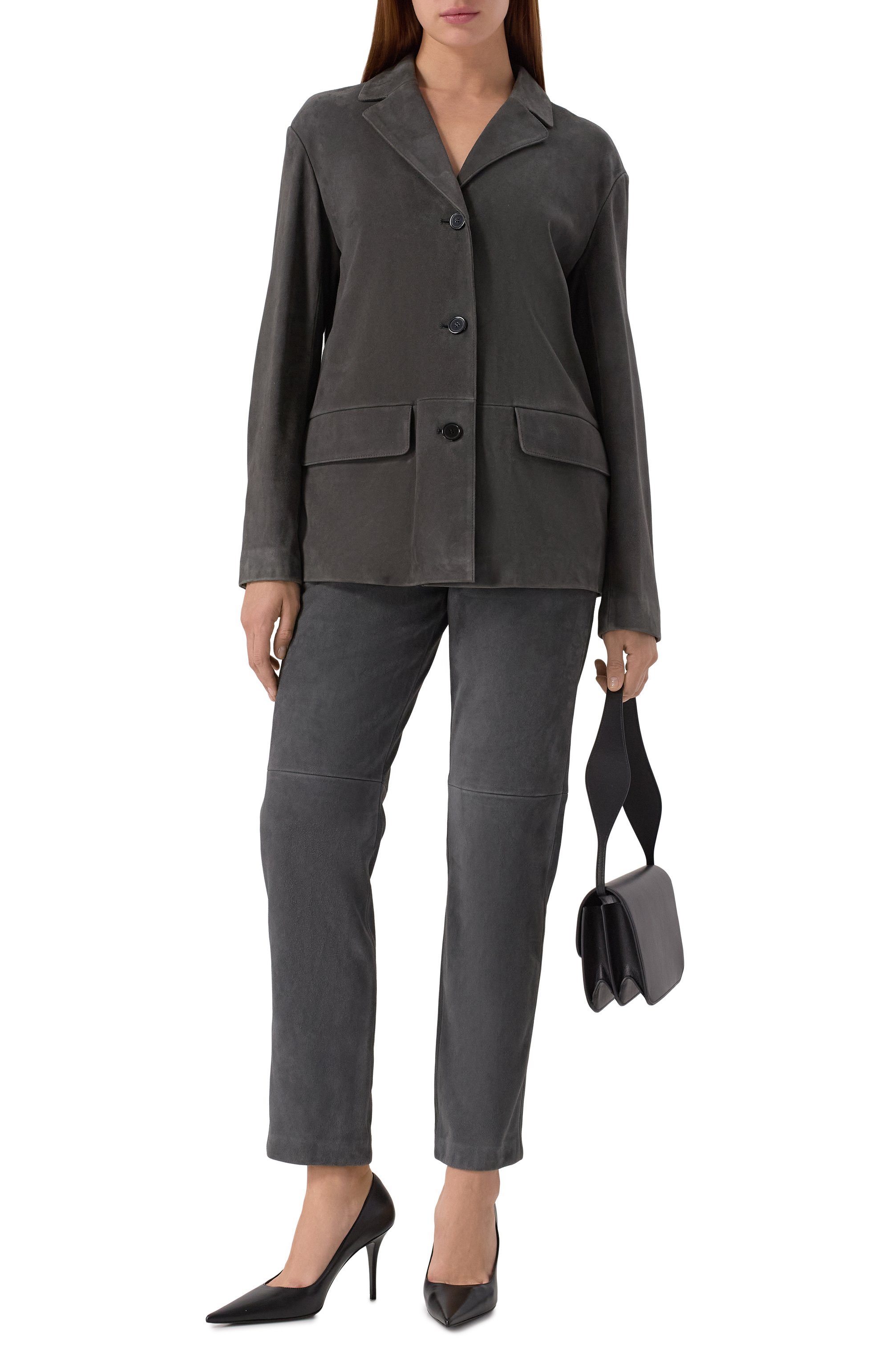 Замшевые брюки 12 STOREEZ, арт. 127840, фото 2