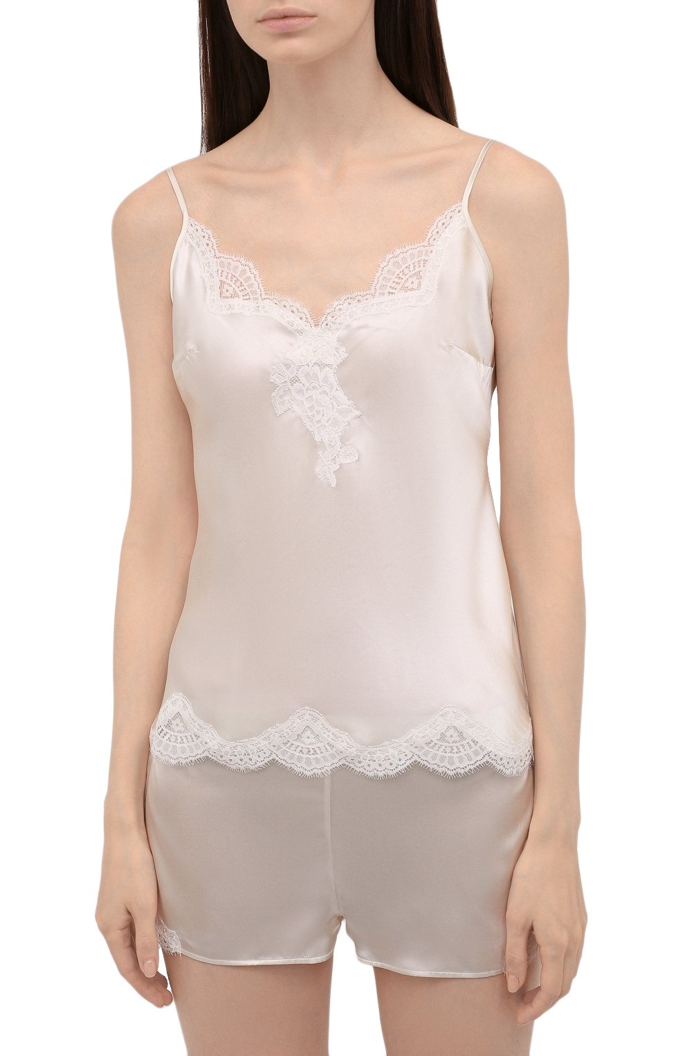 Шелковый топ AUBADE молочного цвета по цене 17370 руб., арт. QS38, фото 3 Шелковый топ AUBADE, арт. QS38, фото 3