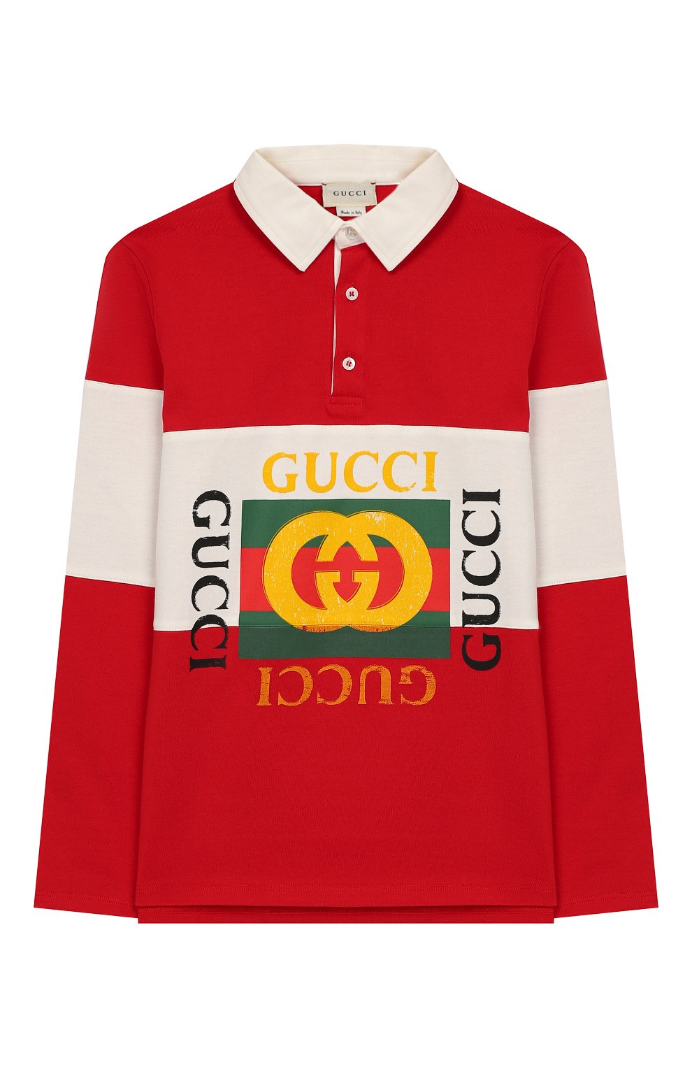 Хлопковое поло GUCCI, арт. 573935/XJAAM, фото 1