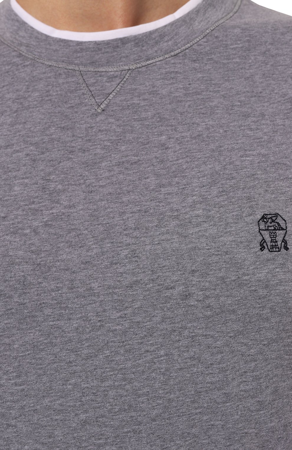 Хлопковая футболка BRUNELLO CUCINELLI, арт. M0B137451G, фото 5