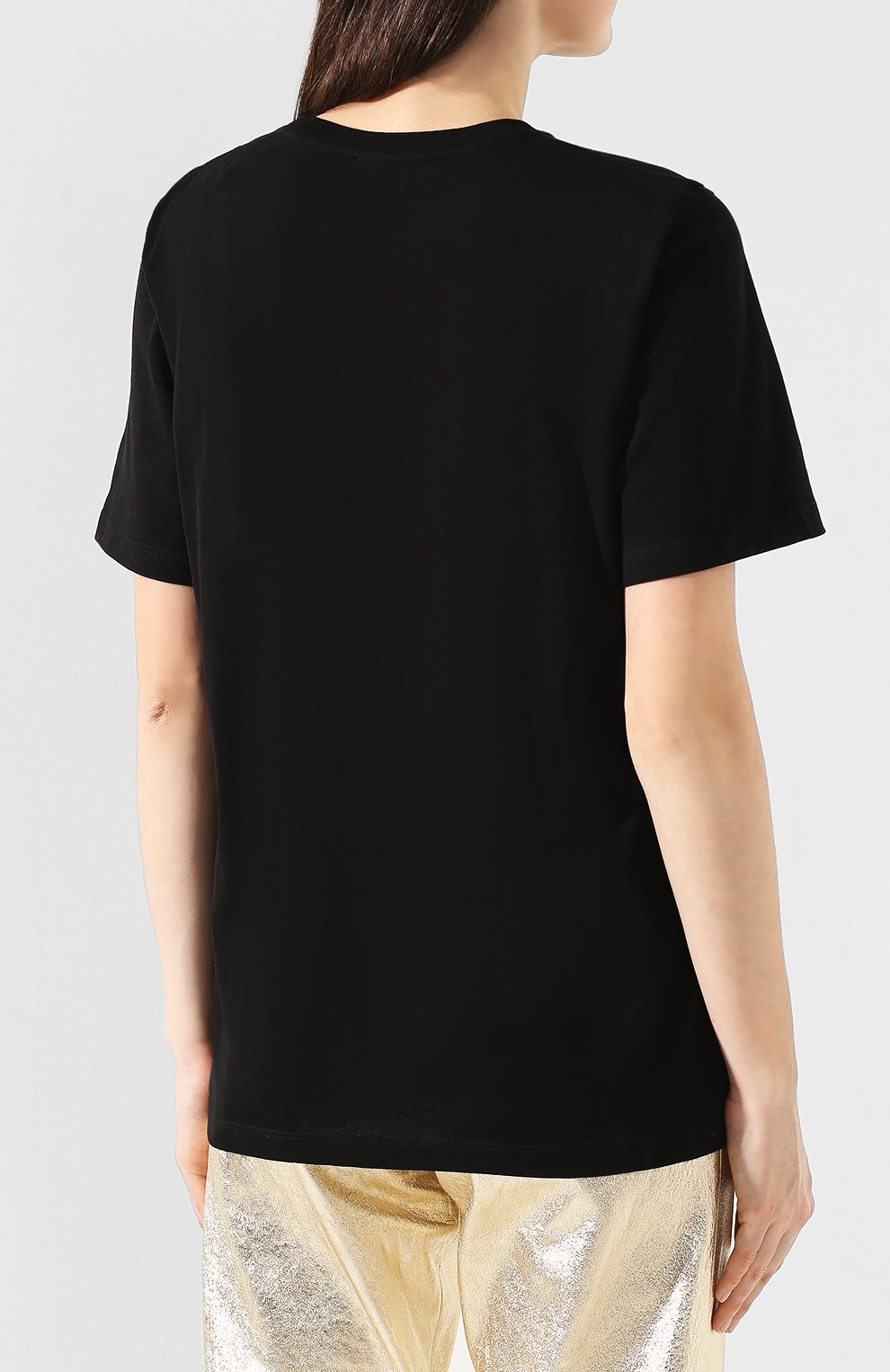 Хлопковая футболка SAINT LAURENT, арт. 596572/YB0F2, фото 4