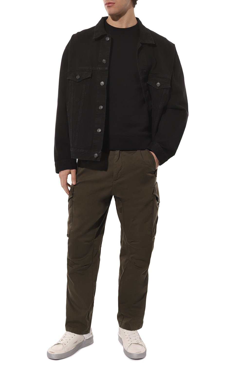 Хлопковый свитшот C.P. COMPANY черного цвета по цене 24100 руб., арт. 14CMSS022A-005086W, фото 2 Хлопковый свитшот C.P. COMPANY, арт. 14CMSS022A-005086W, фото 2