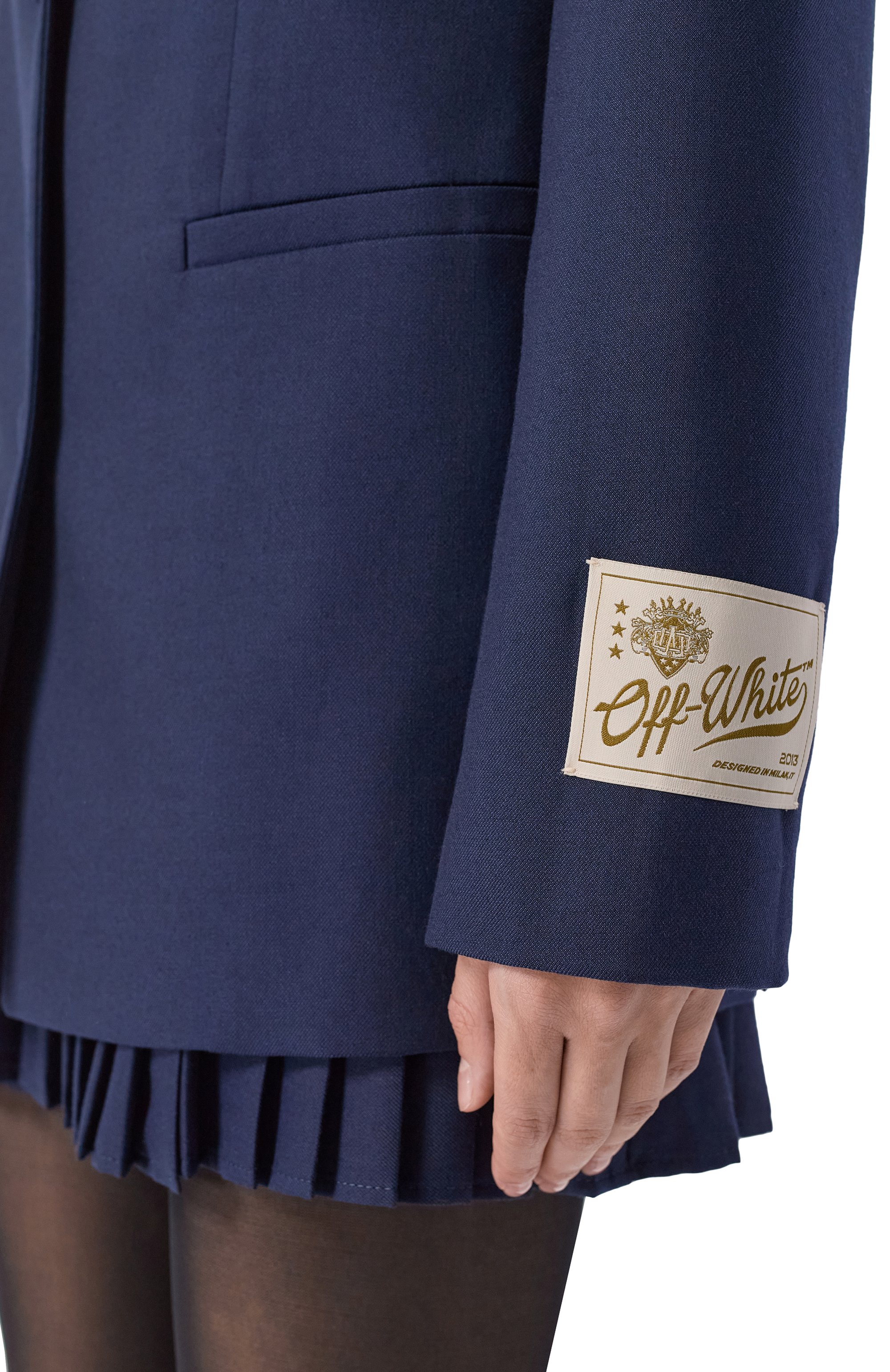 Жакет из шерсти и лиоцелла OFF-WHITE, арт. 0WEF099F25FAB001, фото 5