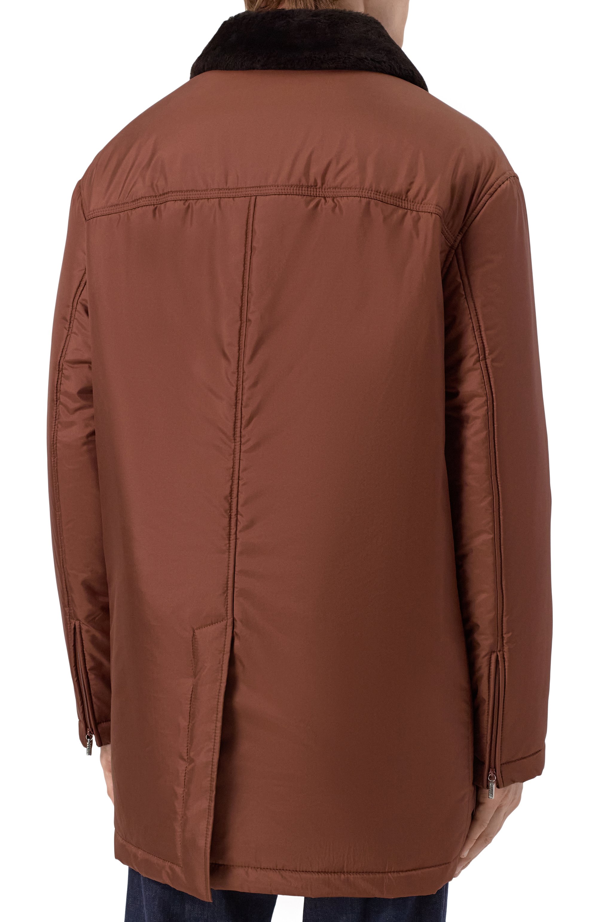 Шелковая куртка с отделкой из овчины ZILLI, арт. ASEN00M0629VTSU00_001, фото 4