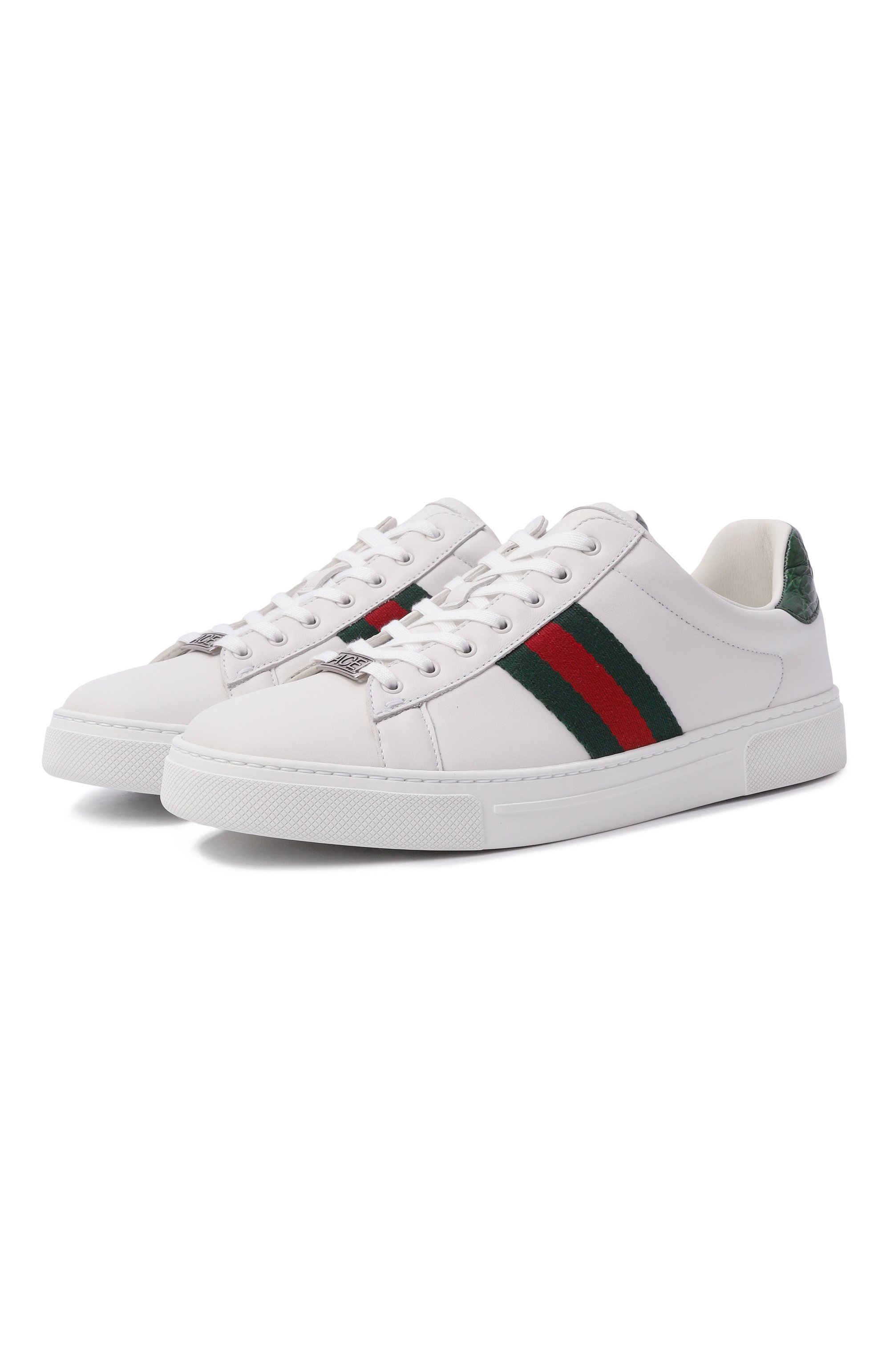 Кожаные кеды ace GUCCI, арт. 757943/AACAG, фото 1