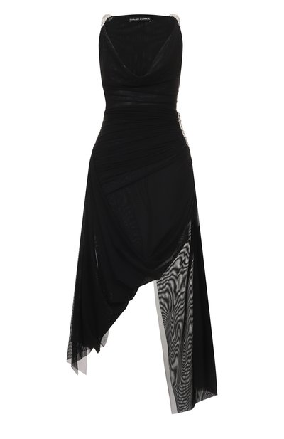 Женское платье с отделкой стразами DAVID KOMA, арт. RE25DK13DL