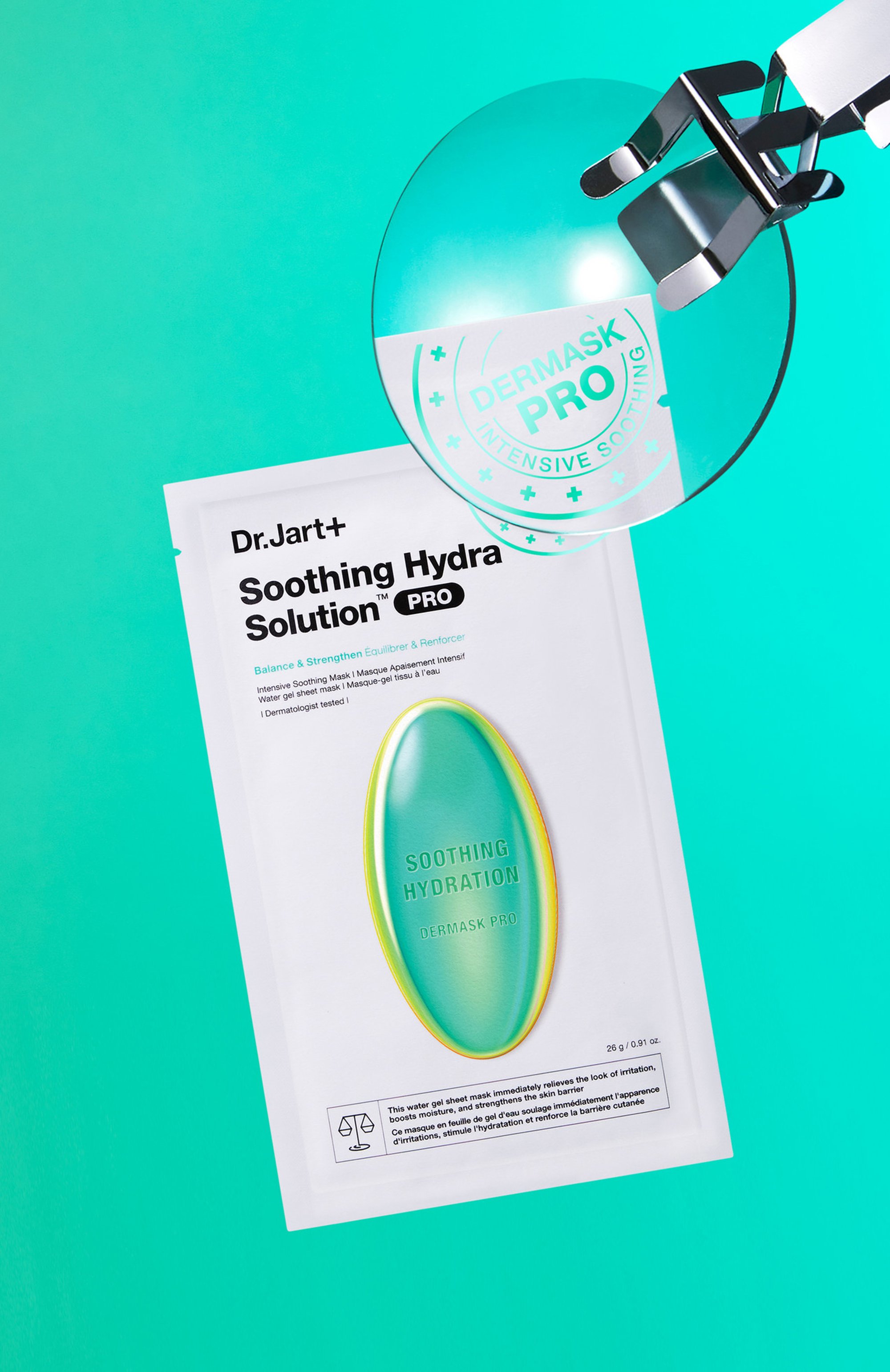 Успокаивающая маска "капсулы красоты" dermask soothing hydra solution pro (26g) DR.JART+, арт. 8809844995174, фото 3