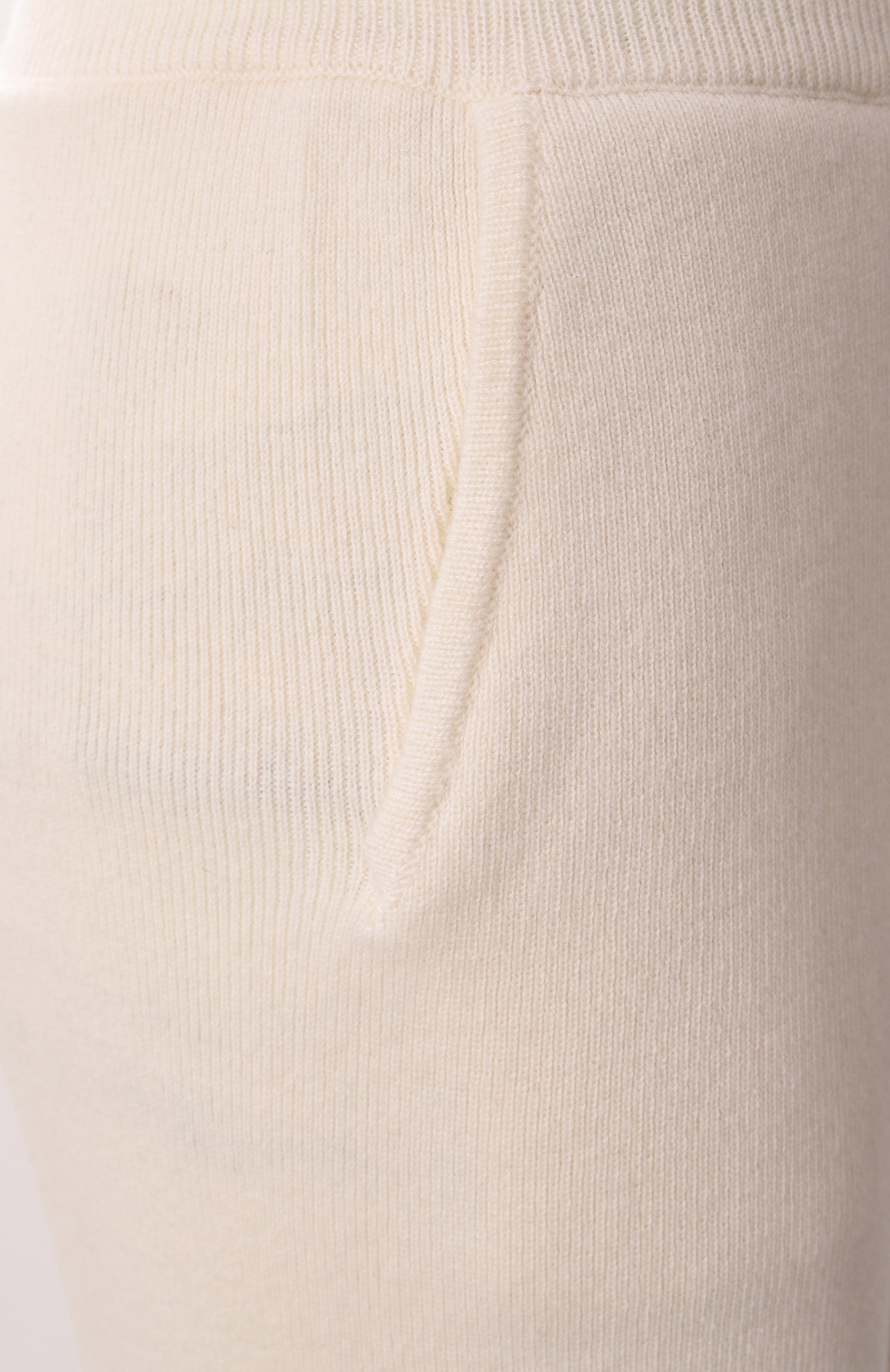 Кашемировые брюки EDOMO кремового цвета по цене 43900 руб., арт. T006010FW2324, фото 6 Кашемировые брюки EDOMO, арт. T006010FW2324, фото 6