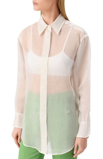 Рубашка изо льна и шелка BOSS, арт. 50540035, фо�то 3