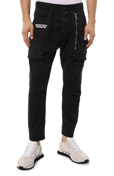 Хлопковые брюки-карго DSQUARED2, арт. S74KB0732/S39021, фото 3