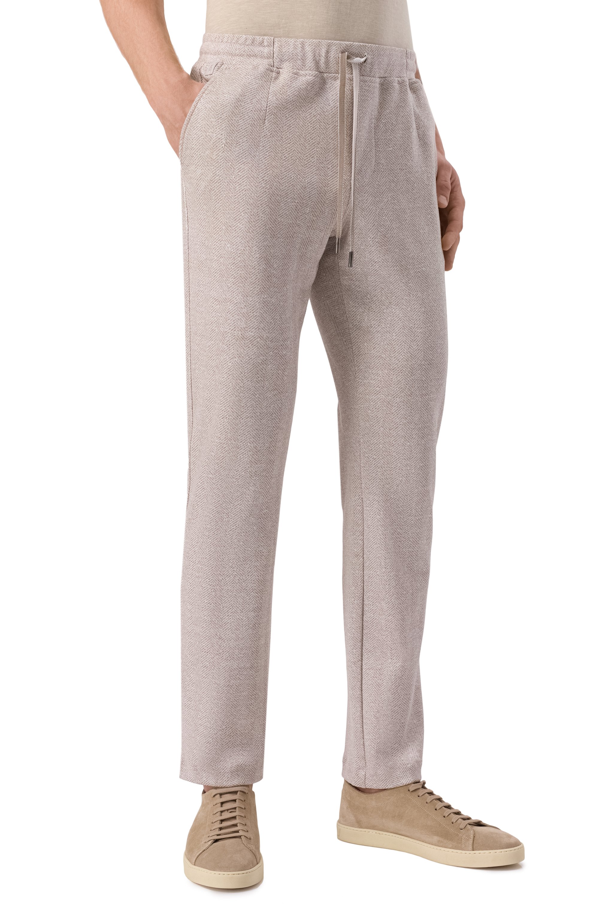 Брюки из хлопка и льна CAPOBIANCO, арт. 18M733.LT00., фото 3