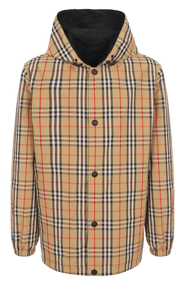 Бежевая мужская двусторонняя куртка BURBERRY купить в ЦУМ, арт. 8096448