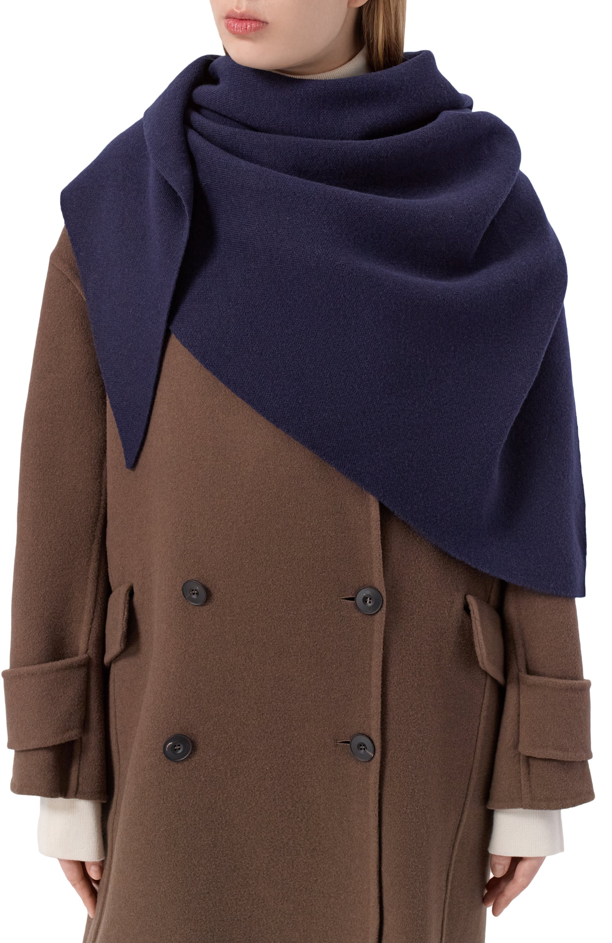 Шаль из шерсти и кашемира OFFICINE GENERALE, арт. W25XACC858, фото 2