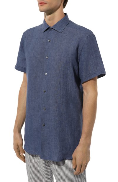 Льняная рубашка ZEGNA, арт. UDX38A7/SCF5, фото 3
