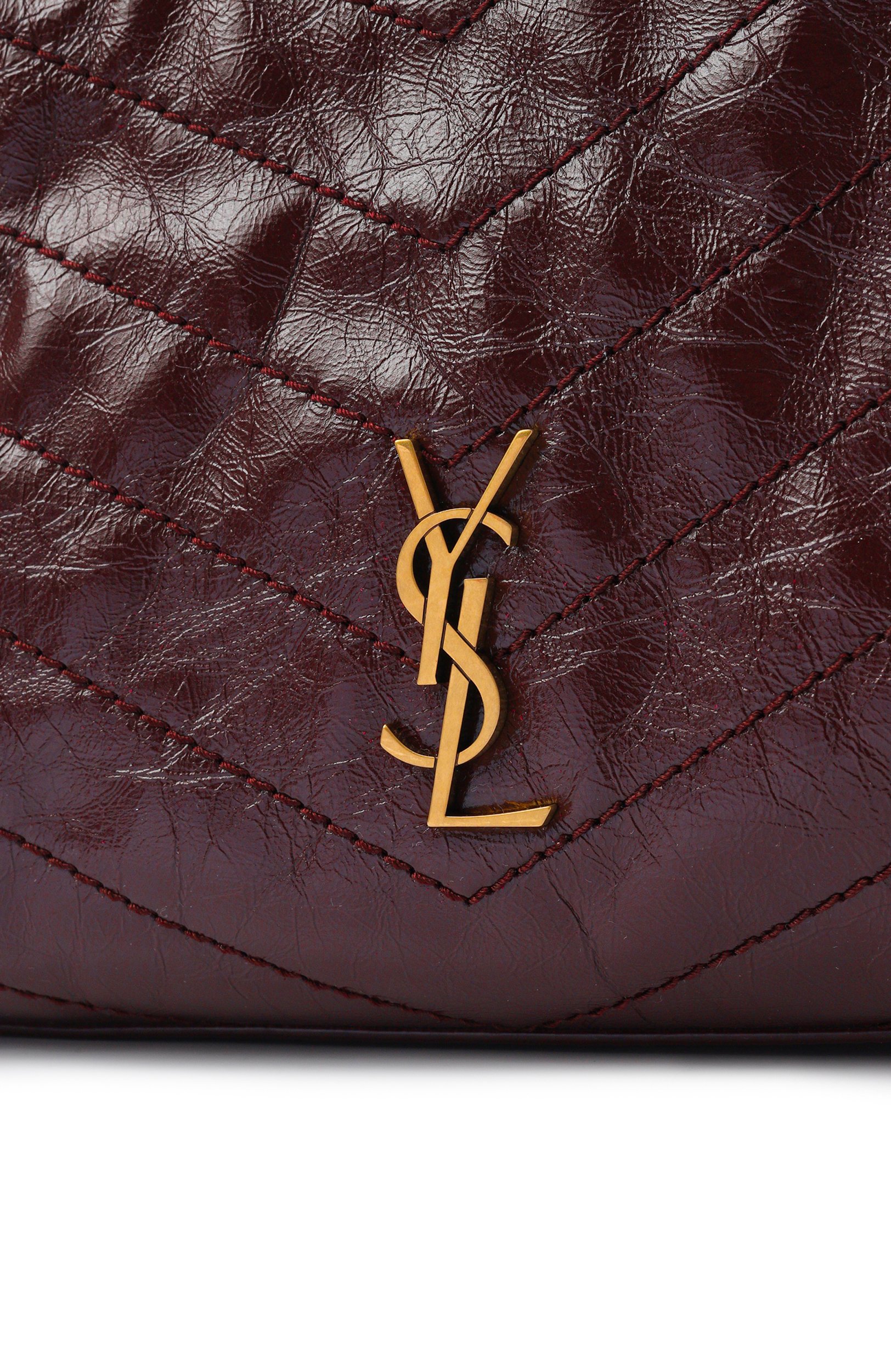 Сумка niki small SAINT LAURENT бордового цвета по цене 339000 руб., арт. 872680/0EN07, фото 6 Сумка niki small SAINT LAURENT, арт. 872680/0EN07, фото 6