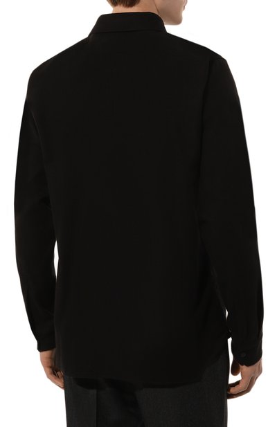 Хлопковая рубашка RICK OWENS, арт. RU02D6291/FL, фото 4