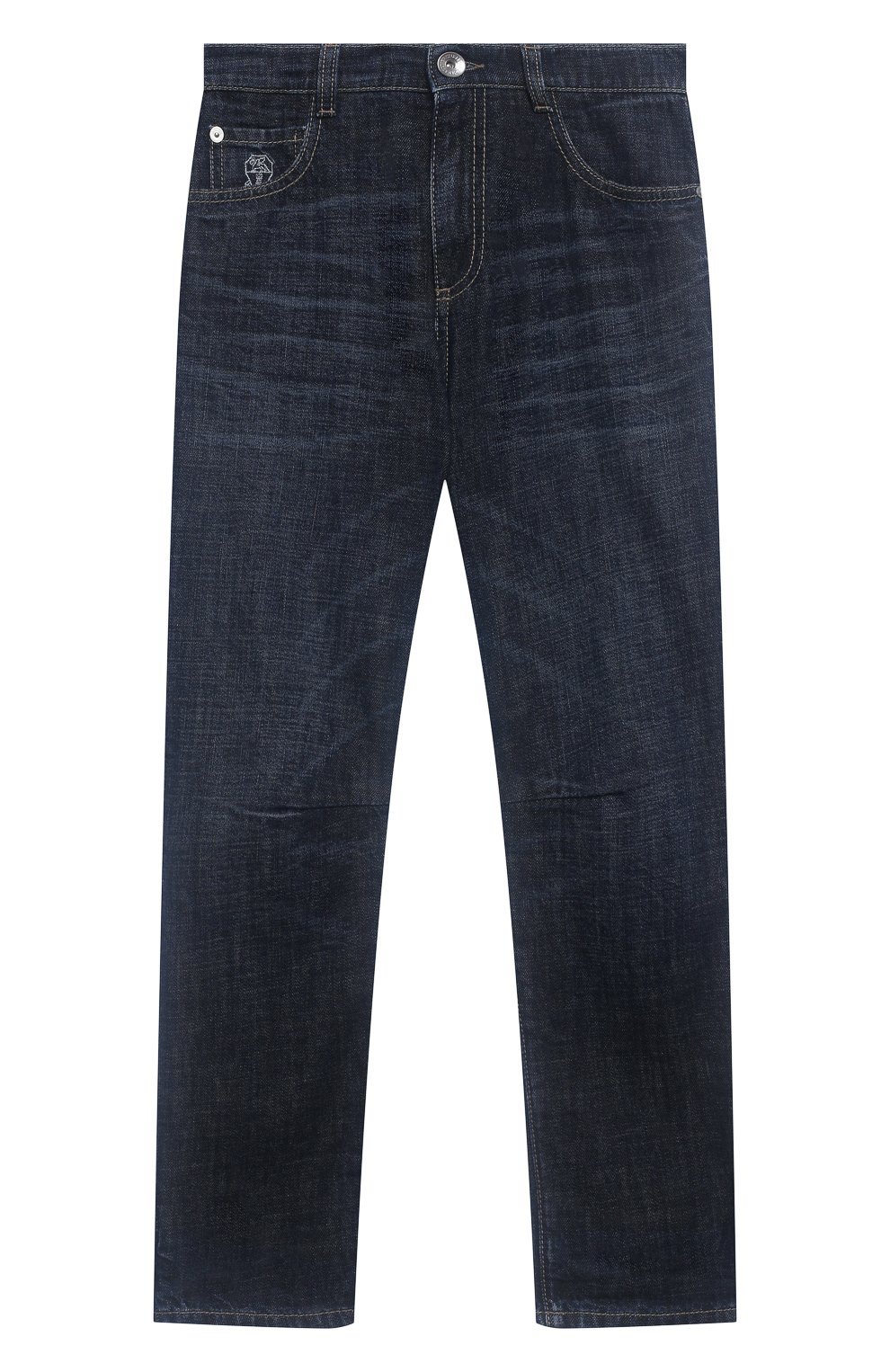 Джинсы BRUNELLO CUCINELLI синего цвета по цене 44700 руб., арт. BUZ37D300C, фото 1 Джинсы BRUNELLO CUCINELLI, арт. BUZ37D300C, фото 1