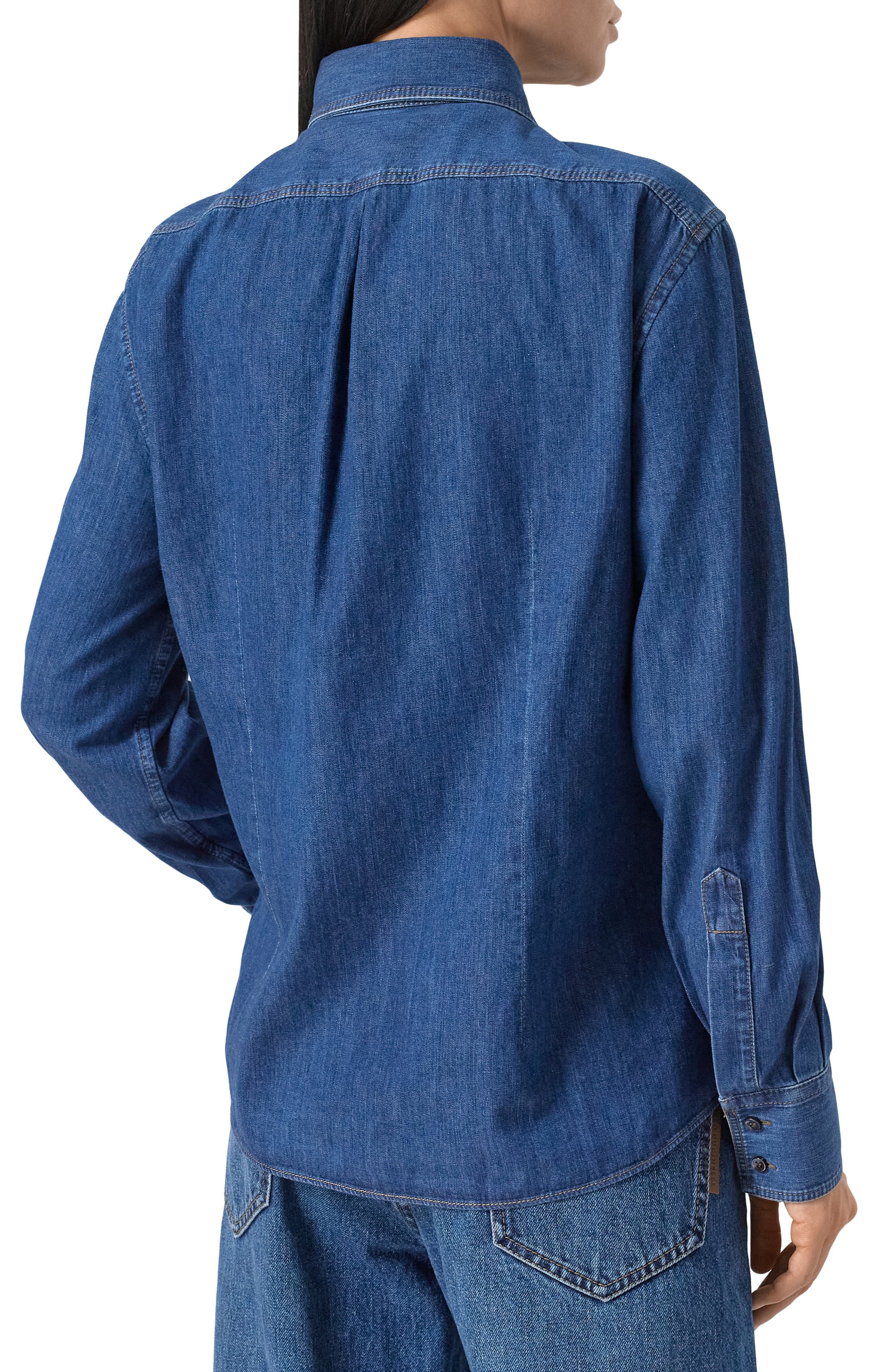 Джинсовая рубашка BRUNELLO CUCINELLI, арт. MA781ML426, фото 4