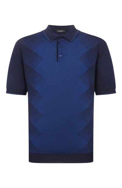 Мужская поло из шелка и хлопка STEFANO RICCI, арт. K818114P13/F26280