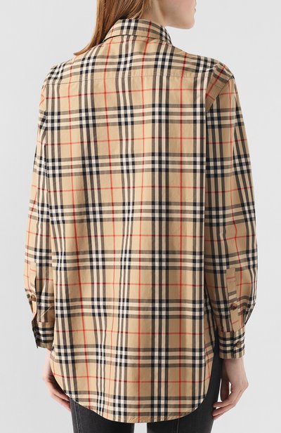 Хлопковая рубашка BURBERRY, арт. 8022797, фото 4