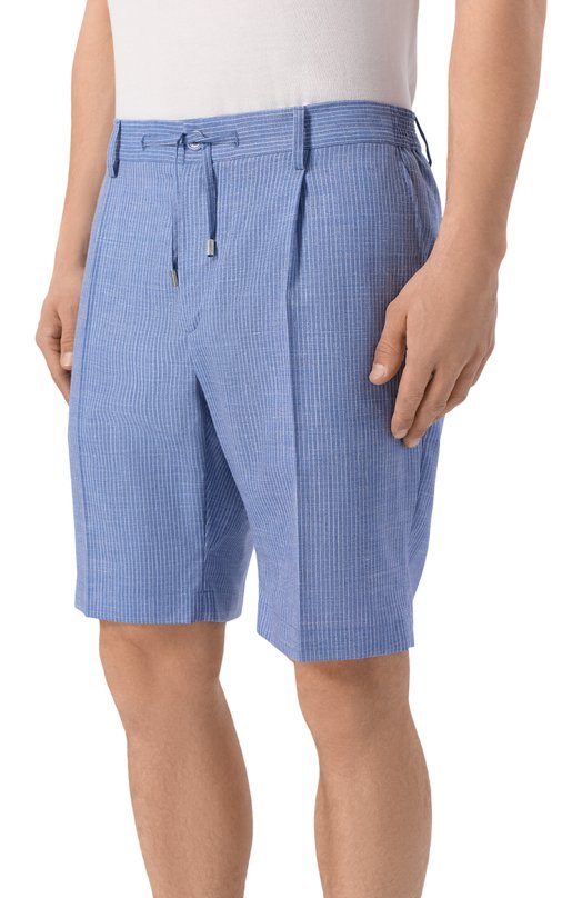 Шорты из шерсти и шелка Stefano Ricci M1T6100301/WKL09U Голубой  M1T6100301/WKL09U Фото 3