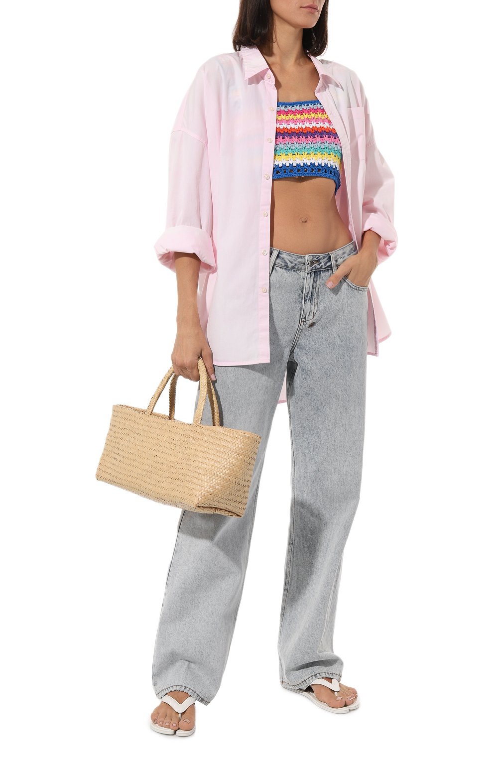 Хлопковый топ MC2 SAINT BARTH разноцветного цвета по цене 11500 руб., арт. STBW/HALIMA/06515D, фото 2 Хлопковый топ MC2 SAINT BARTH, арт. STBW/HALIMA/06515D, фото 2