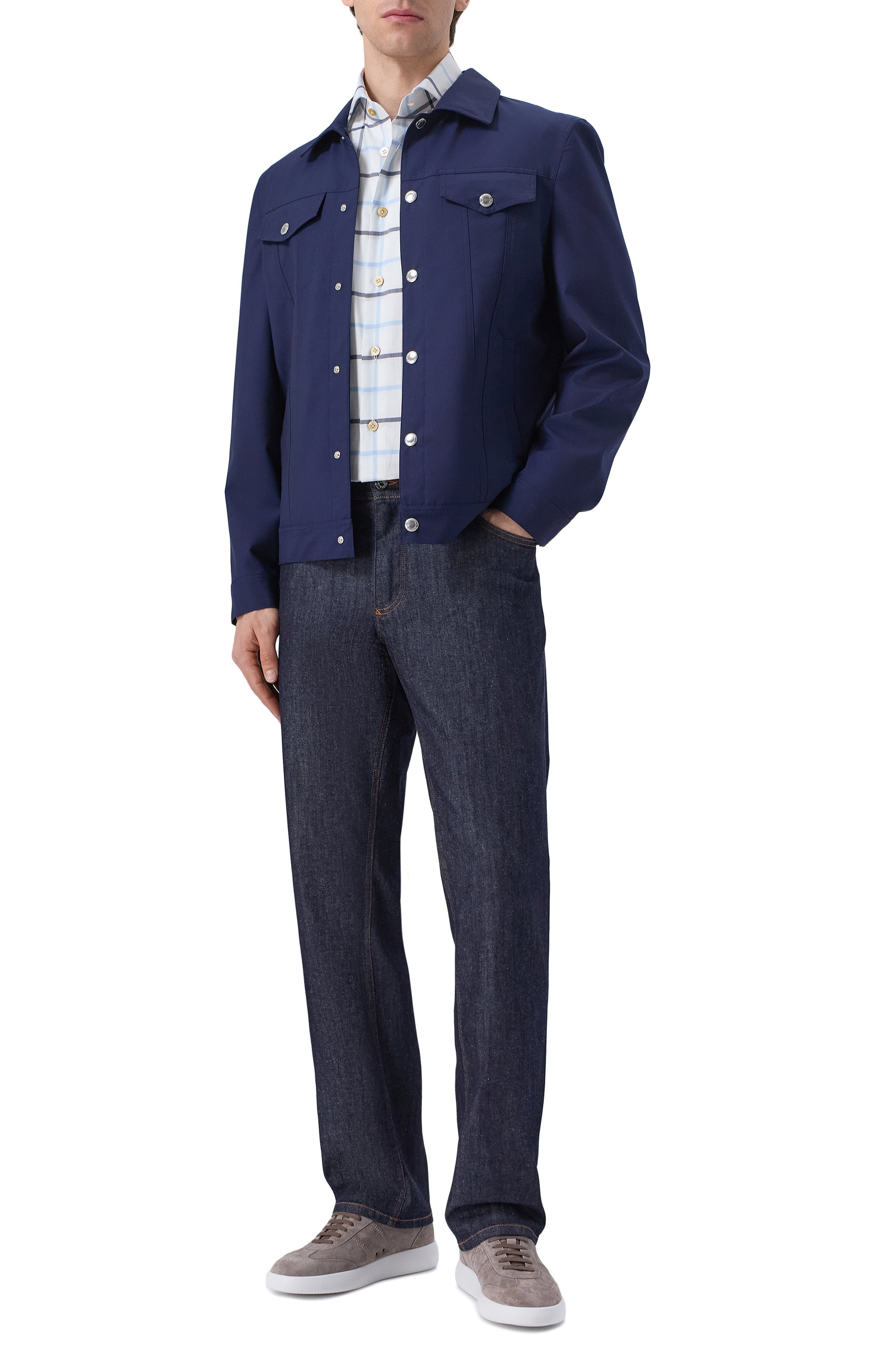 Хлопковая рубашка KITON, арт. UCCH09683, фото 2