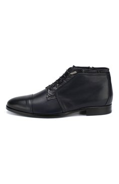 Кожаные ботинки с отделкой из кожи каймана ZILLI, арт. B021/003/CCR0, фото 3