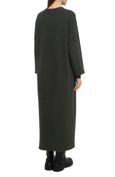 Кашемировое платье EXTREME CASHMERE темно-зеленого цвета по цене 69950 руб., арт. 106/WEIRD, фото 4 Кашемировое платье EXTREME CASHMERE, арт. 106/WEIRD, фото 4