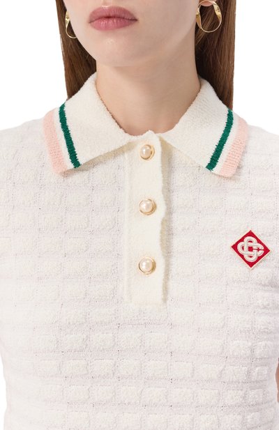 Хлопковое поло CASABLANCA, арт. WPF25KW101701, фото 5