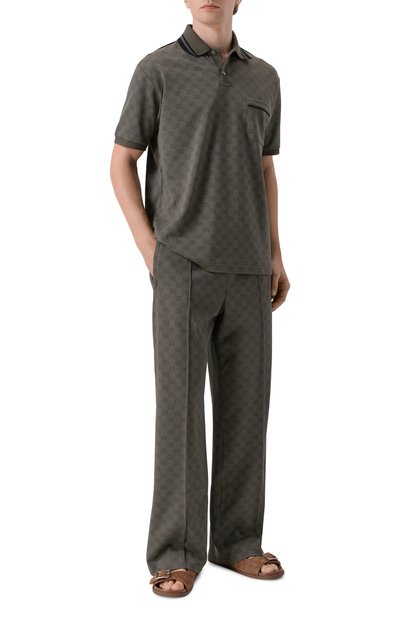 Замшевые шлепанцы GUCCI коричневого цвета по цене 125000 руб., арт. 840255/AADU0, фото 2 Замшевые шлепанцы GUCCI, арт. 840255/AADU0, фото 2