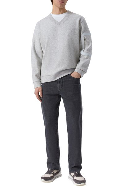 Свитшот из шерсти и кашемира MVST светло-серого цвета по цене 138500 руб., арт. M25.1PM.H002/15951, фото 2 Свитшот из шерсти и кашемира MVST, арт. M25.1PM.H002/15951, фото 2