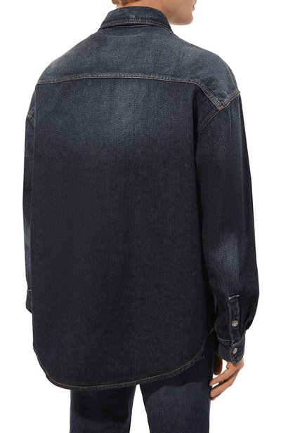 Джинсовая рубашка PALM ANGELS, арт. PMYD020F24DEN001, фото 4