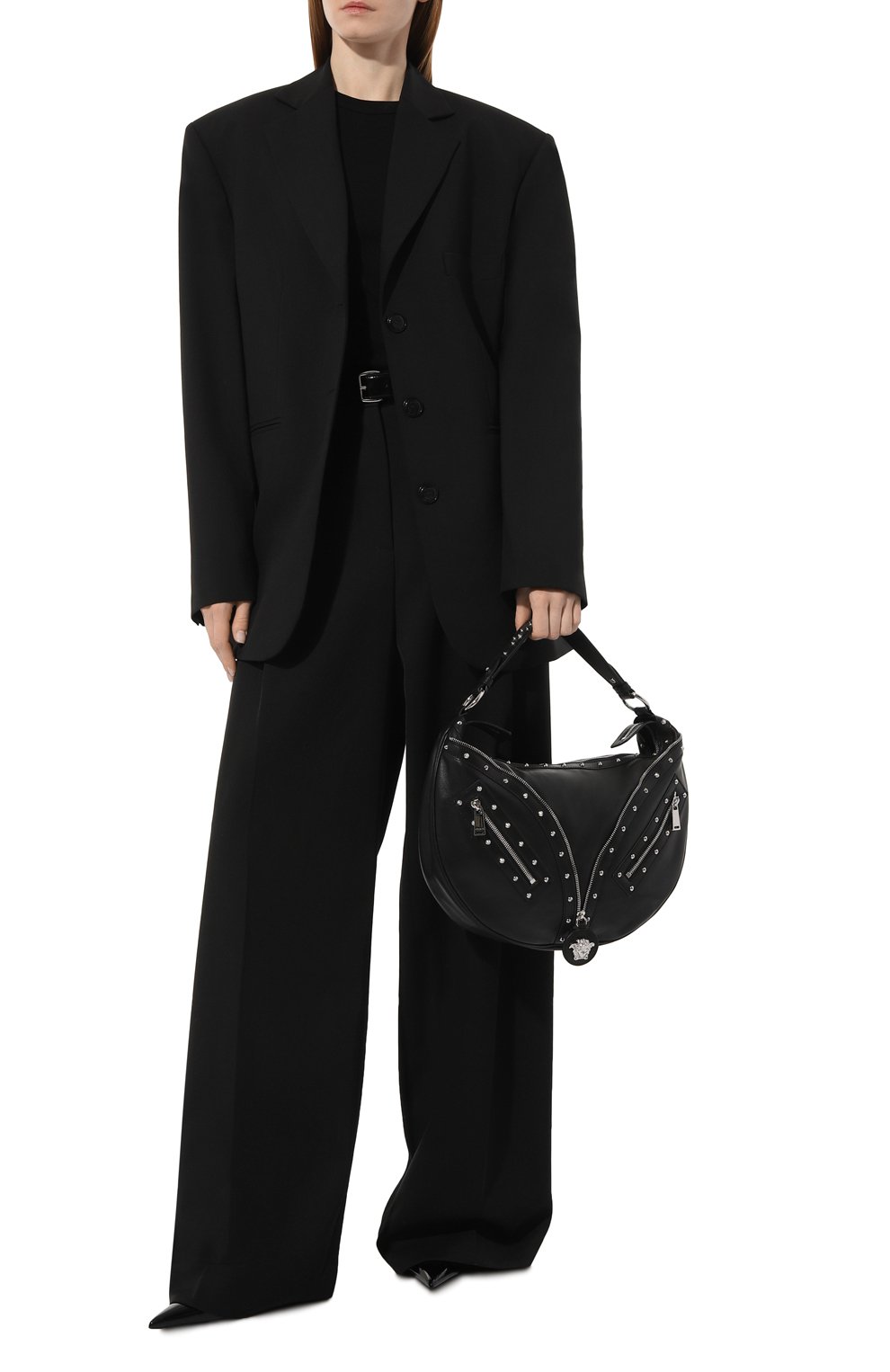 Сумка repeat VERSACE черного цвета по цене 242000 руб., арт. 1007679/1A07089, фото 7 Сумка repeat VERSACE, арт. 1007679/1A07089, фото 7