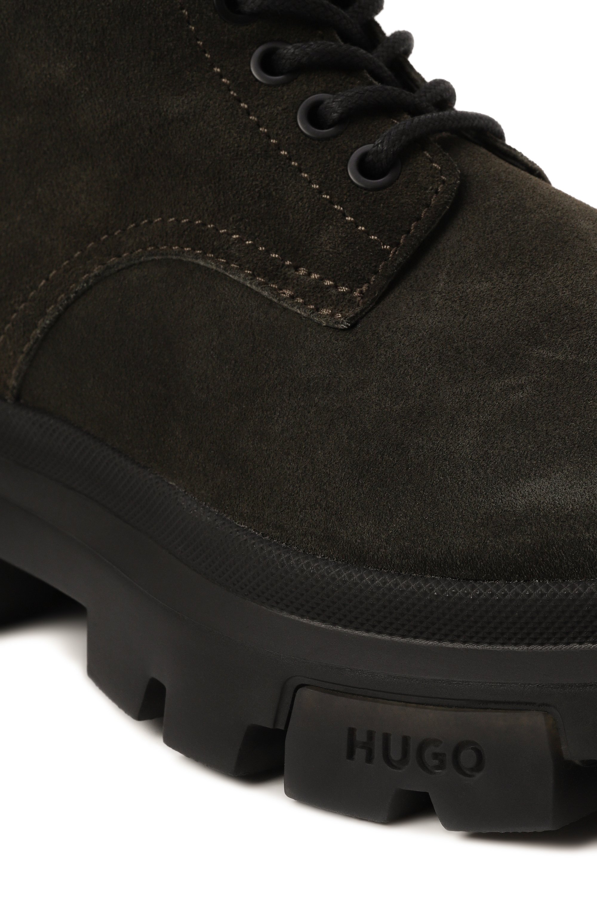 Замшевые ботинки fabyan HUGO хаки цвета по цене 29950 руб., арт. 50528995, фото 7 Замшевые ботинки fabyan HUGO, арт. 50528995, фото 7