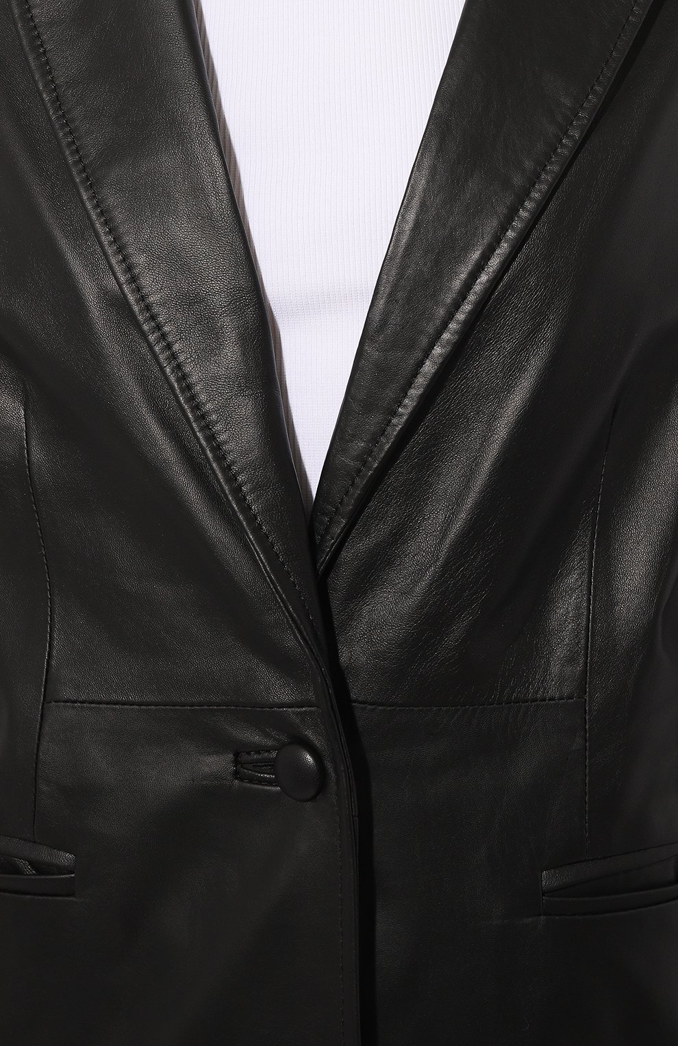 Кожаный жакет SIMONETTA RAVIZZA, арт. S04JA236L16/TS, фото 5